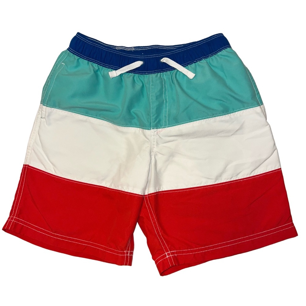 Hanna Andersson Kids Swim Trunks - Red, White, and Blue